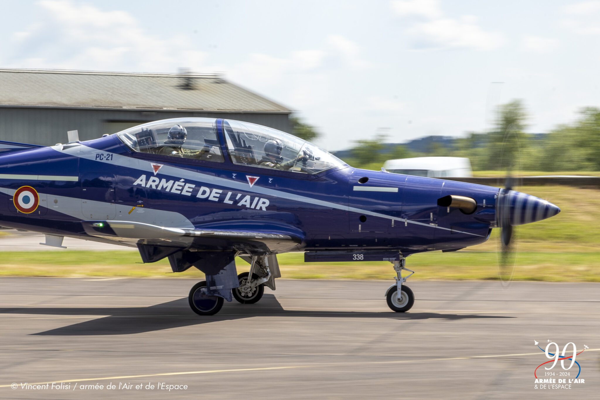 Pendant quelques semaines des PC21 de la base de Cognac sont présent sur la base aérienne 116 de Luxeuil-les-bains.